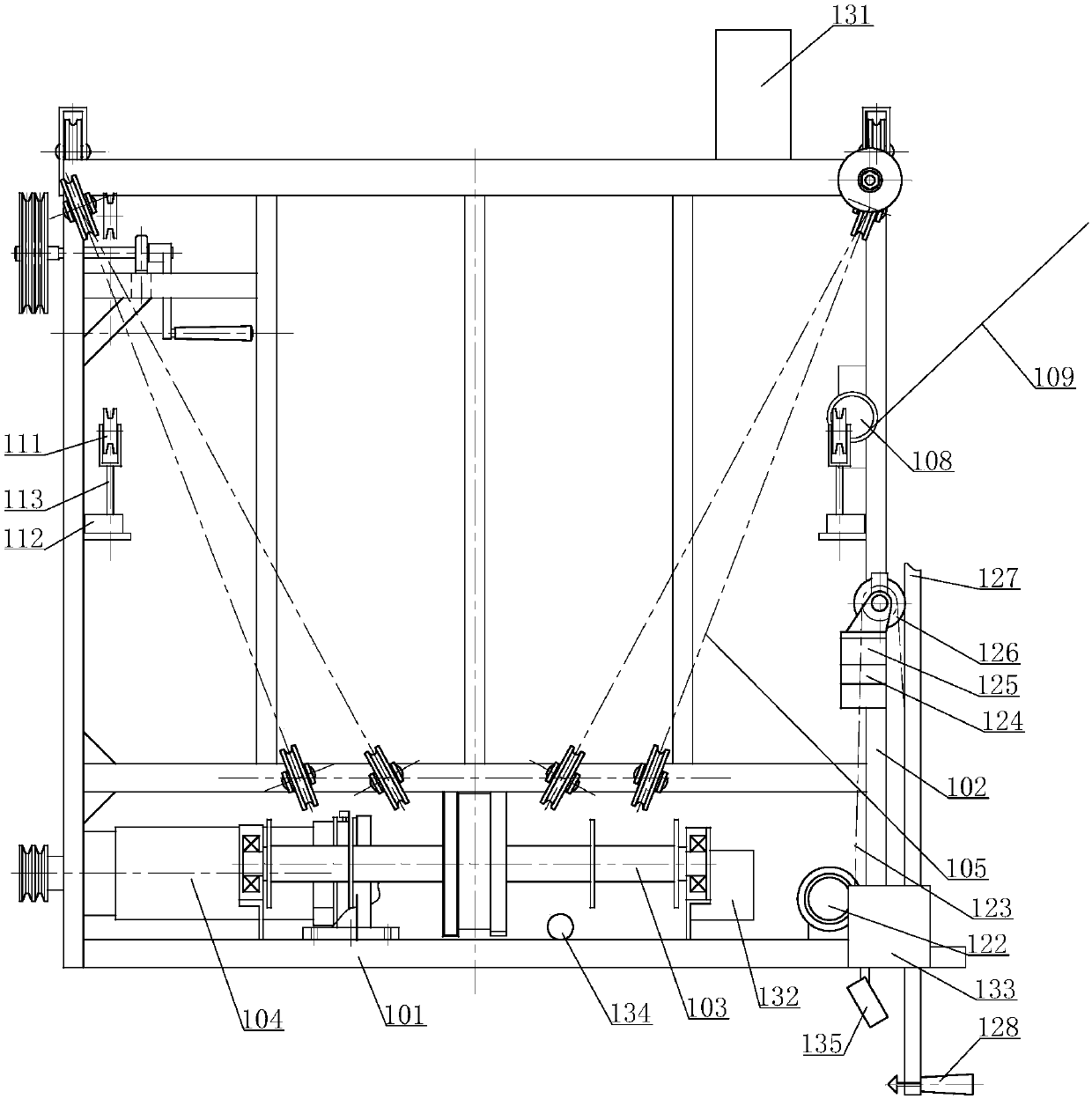 Full-automatic hydrographic survey hanging box