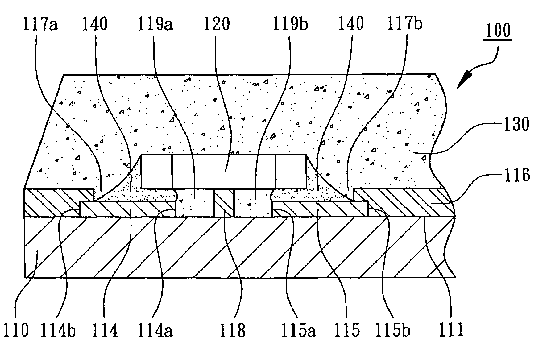 Semiconductor package with encapsulated passive component