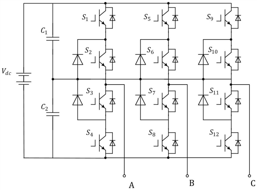 String type photovoltaic inverter SVPWM (Space Vector Pulse Width Modulation) method and system