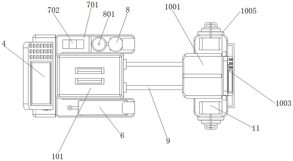 Portable multifunctional war wound emergency care and examination integrated device