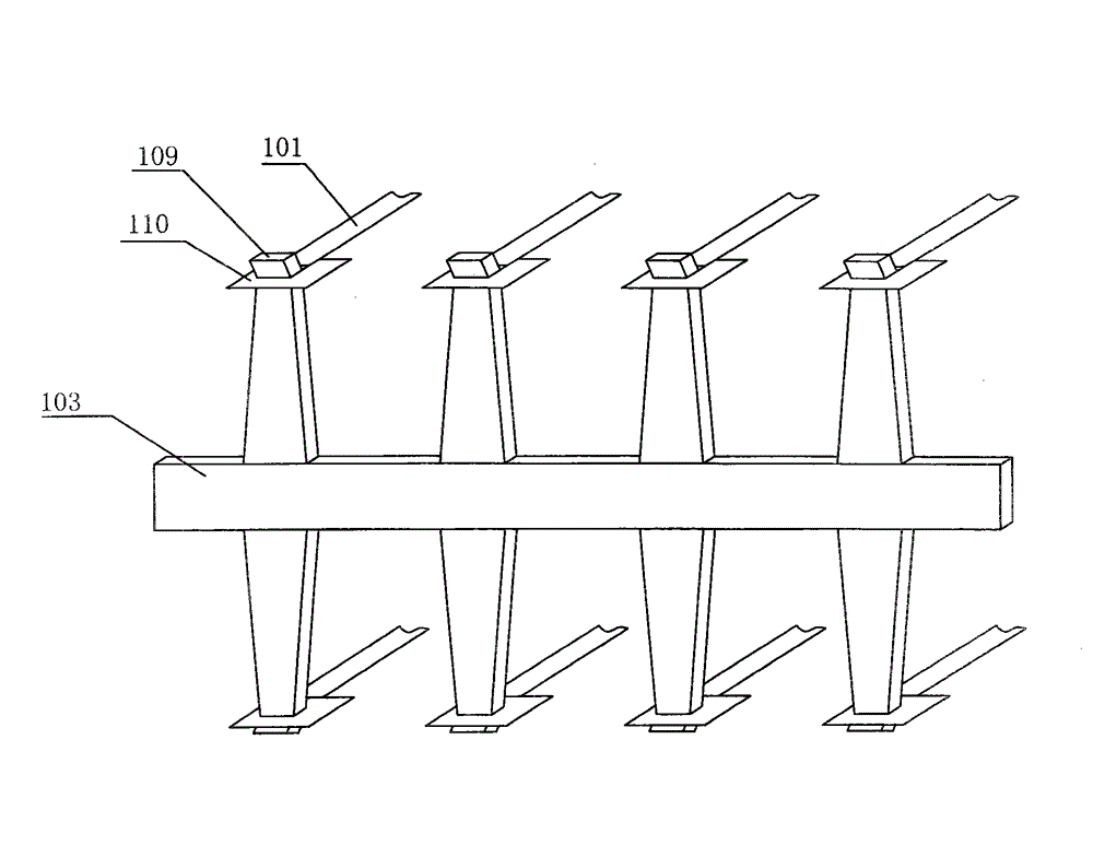 Metal strap-plate structure reactor