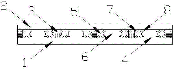 Partition type infrared heating device used in car