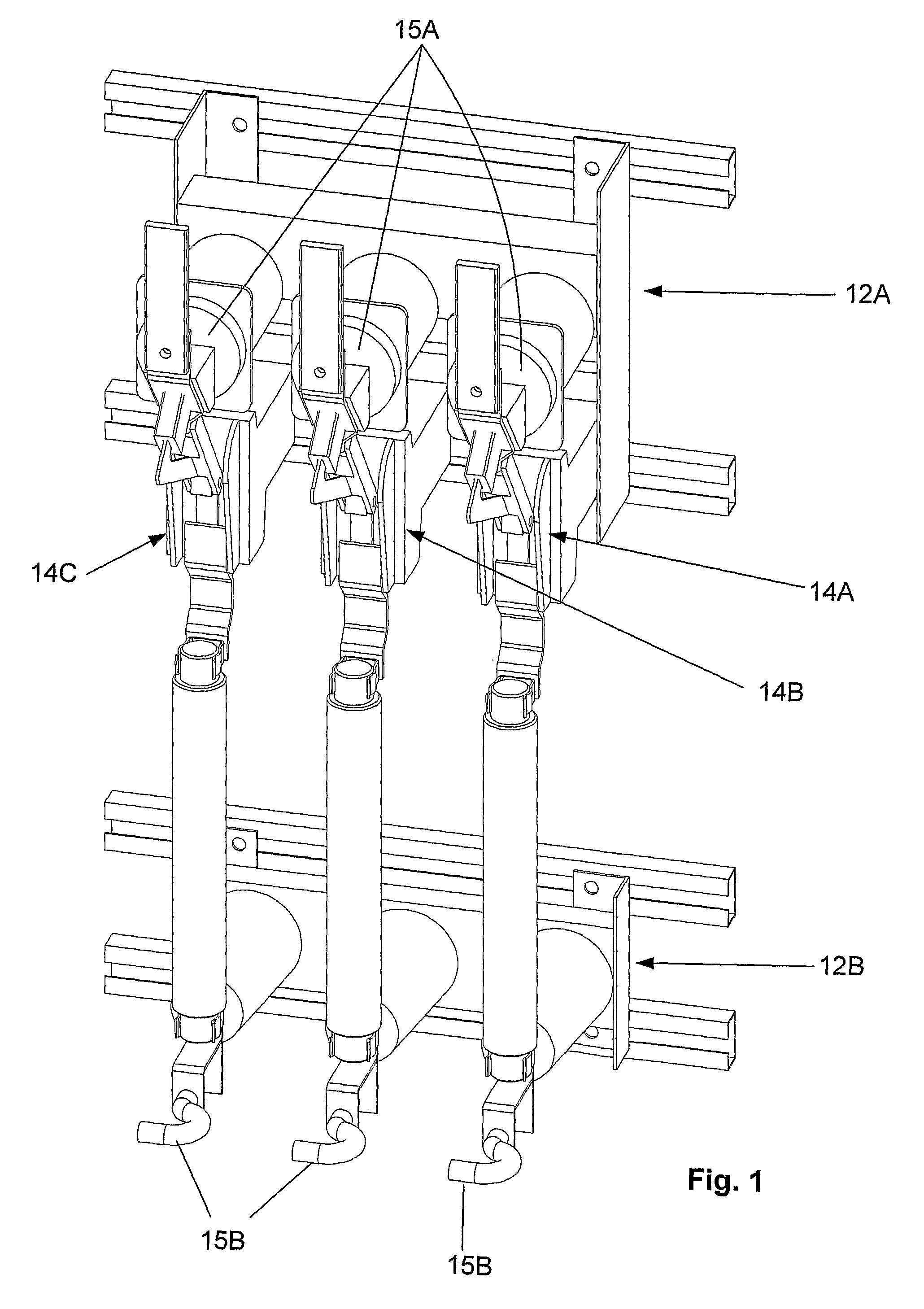 Method and device for maintenance of high-voltage switchgear with voltage