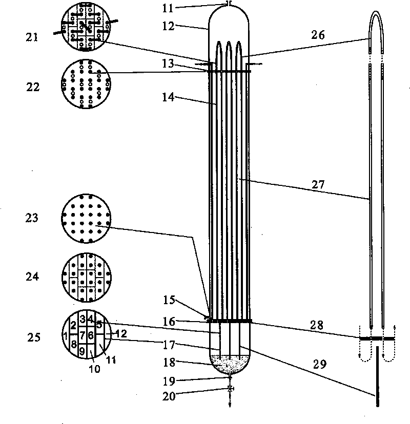 Method for largely, industrially and synthetically treating and using plant stem leafs and device thereof