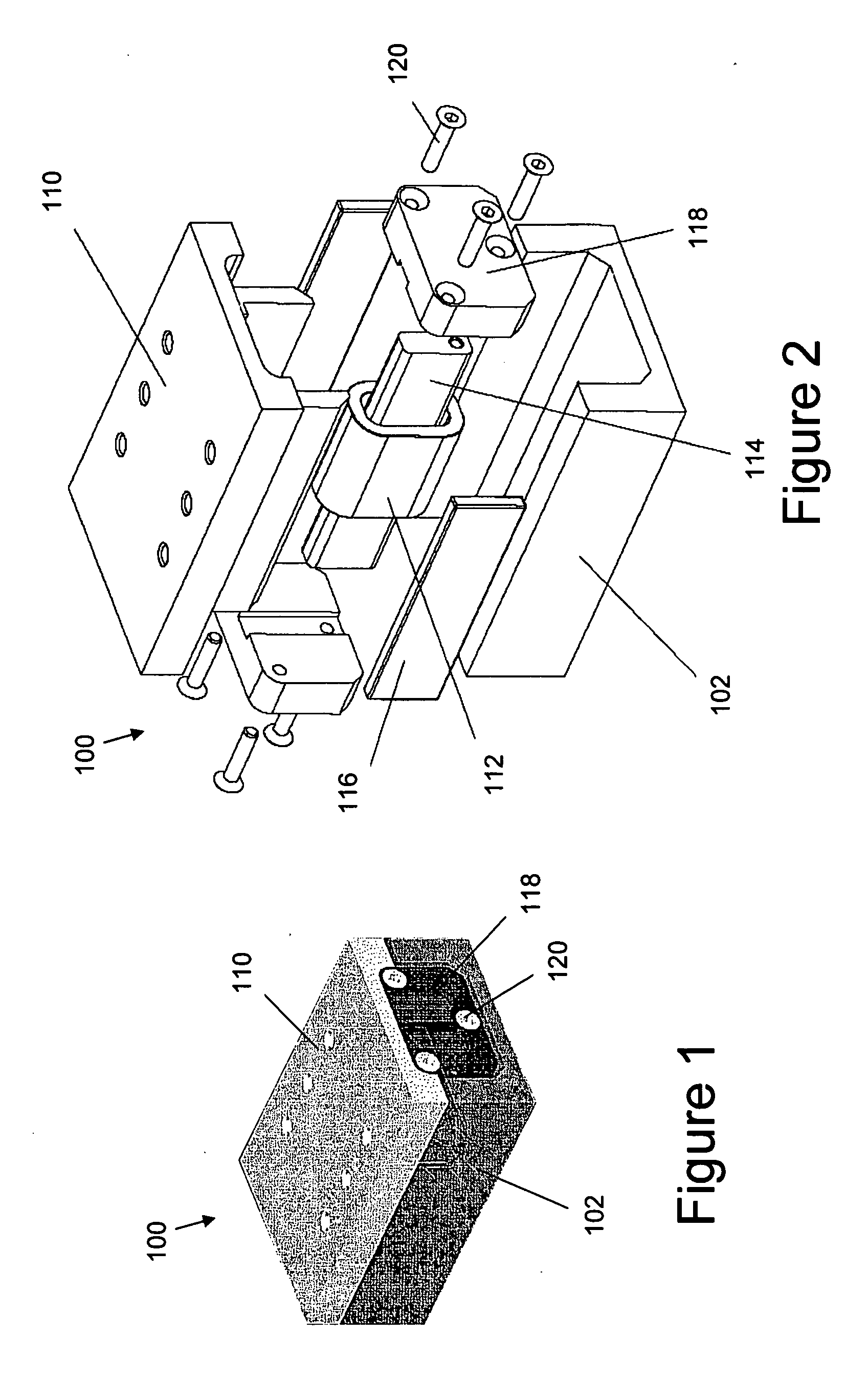 Linear stage including an integrated actuator and associated methods