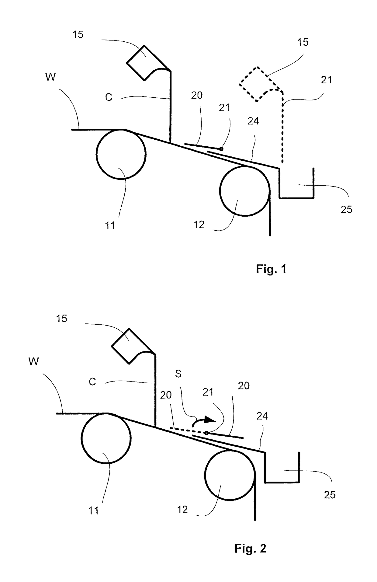 Arrangement in connection with curtain coating of a fibrous web