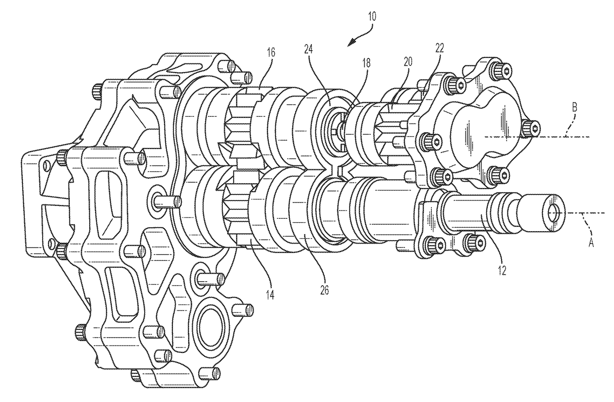 Fuel flow control assembly of aircraft engine and method