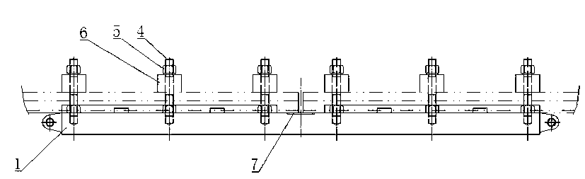 Wharf ship loader telescoping mechanism rail production process and special rail butt joint tool thereof