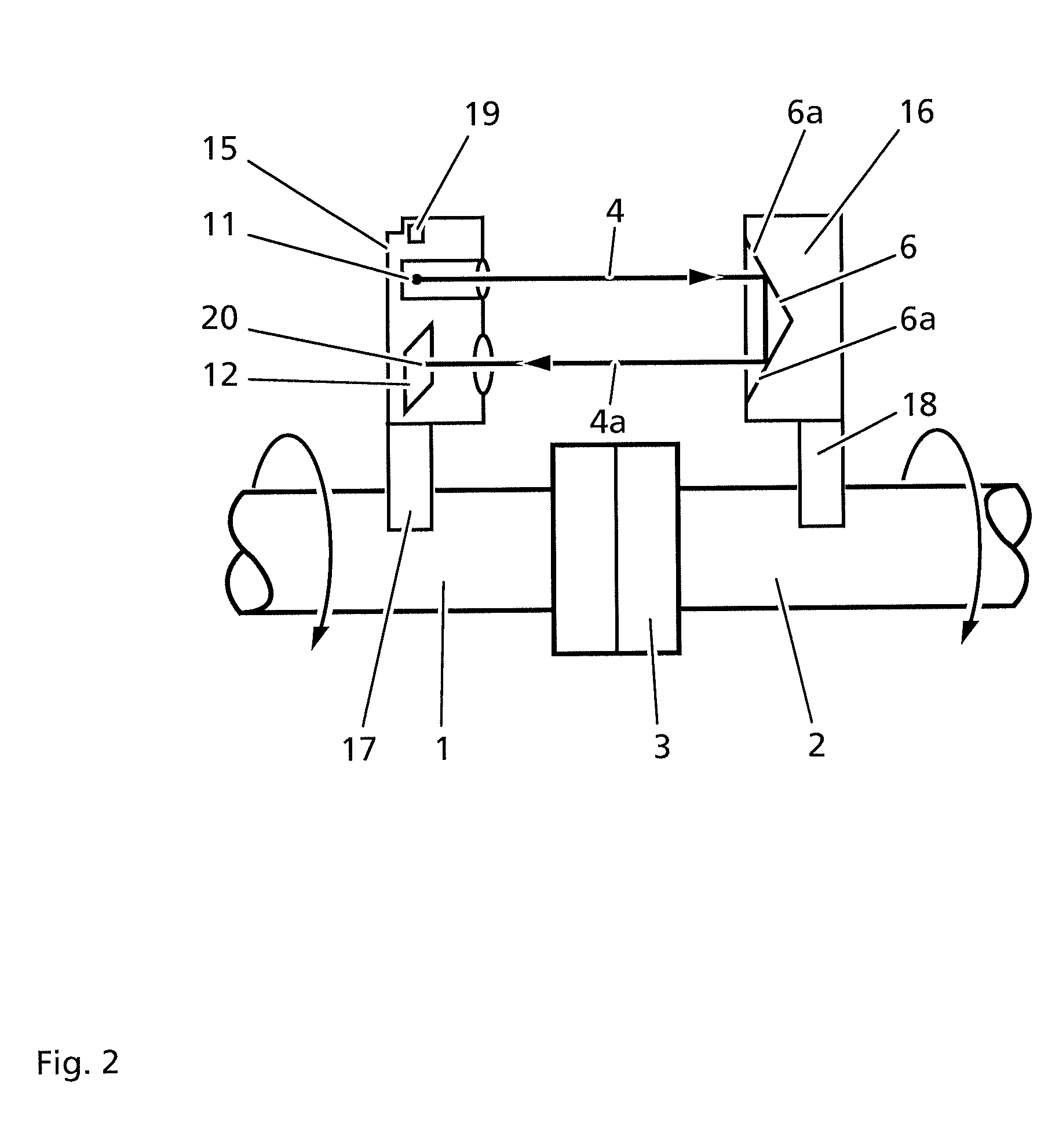 Device for measuring the relative alignment of two articles, method for determining a quality characteristic and vibration measurement device and method