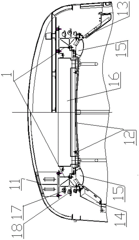 Lifting profiles for interior parts of urban rail vehicles