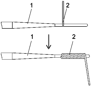 Medical micro guide wire for interventional therapy and manufacturing method thereof