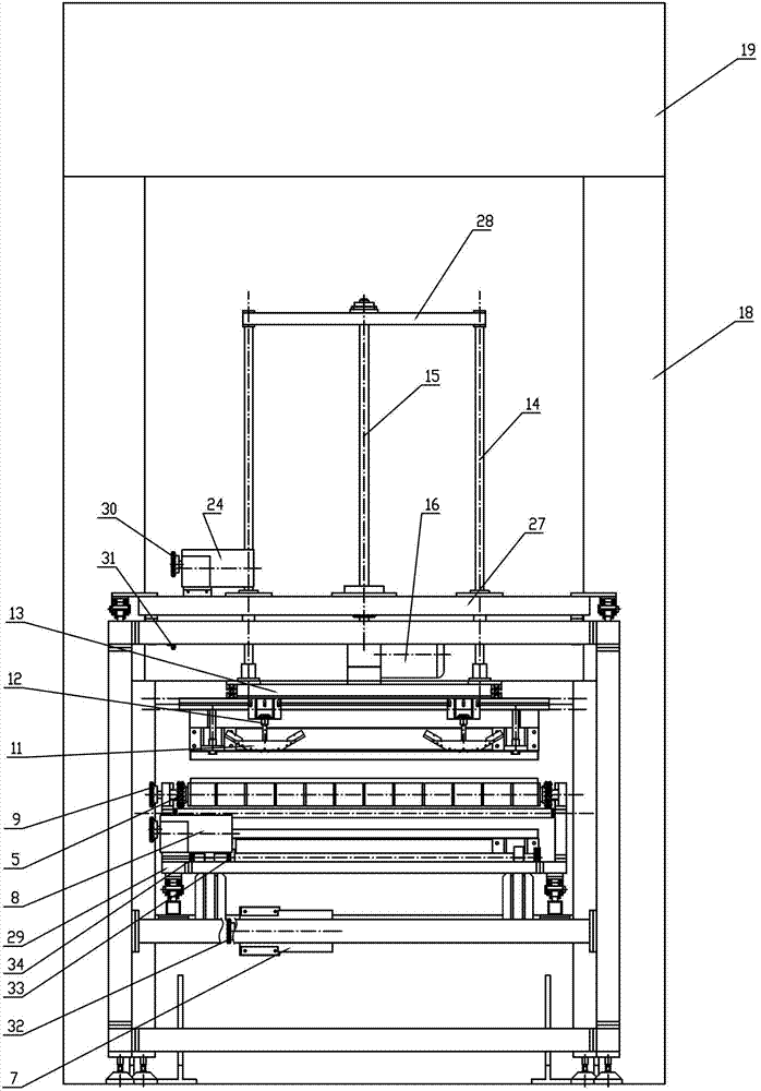 Automotive carpet walk-in forming equipment