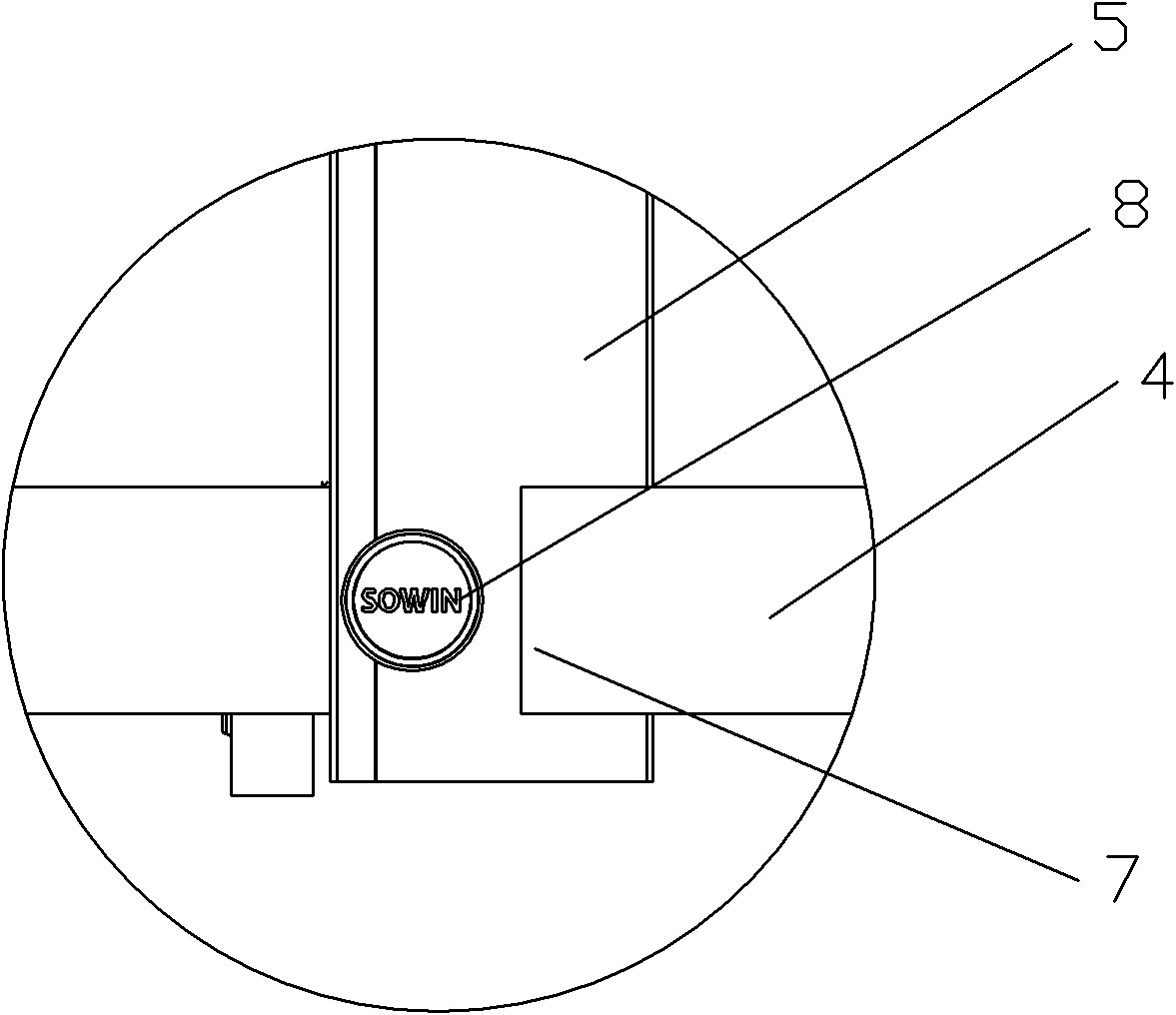 Telescopic door adopting mortises for connection