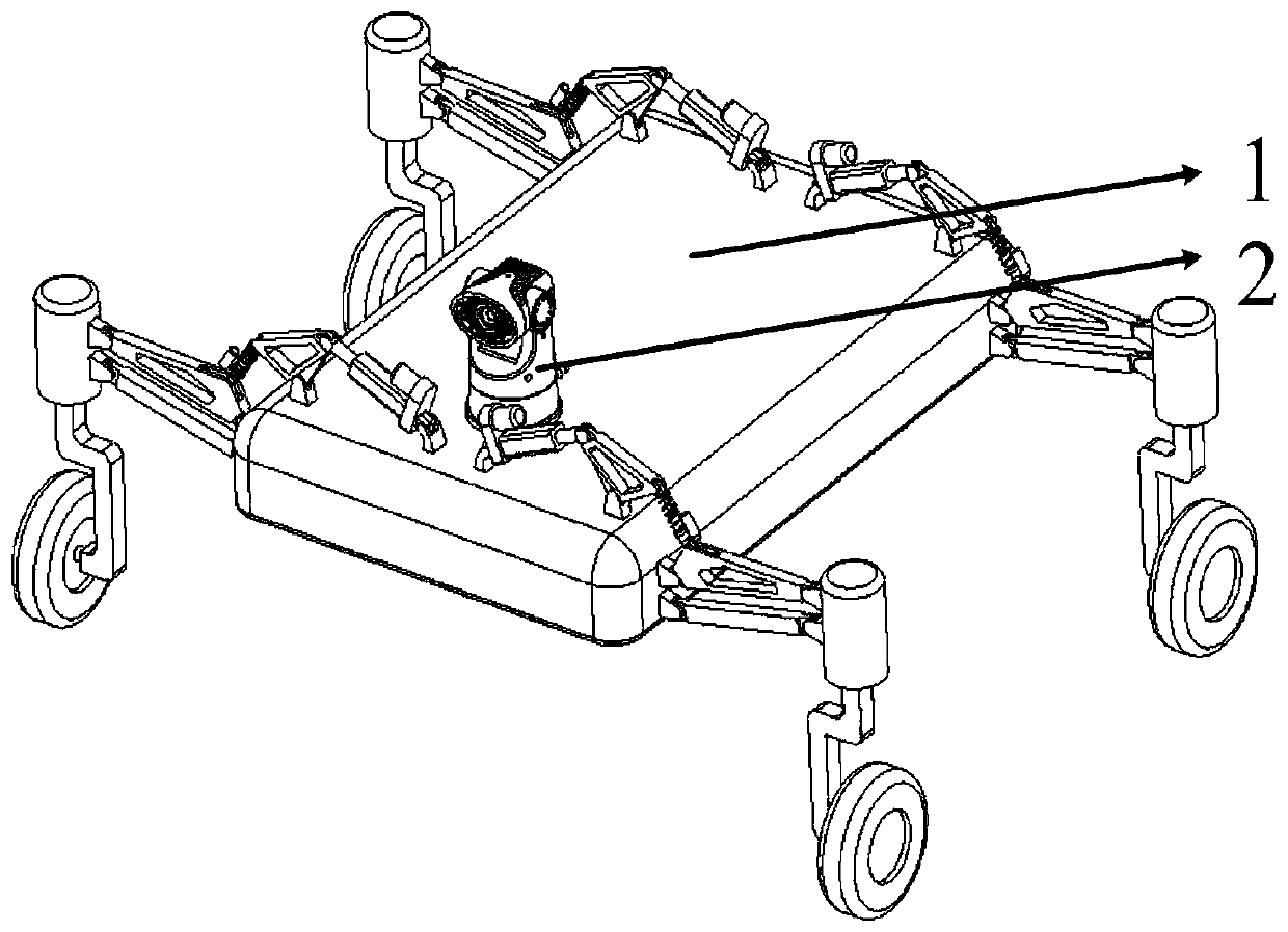 Wheel-legged all-terrain active/passive attitude adjustment robot