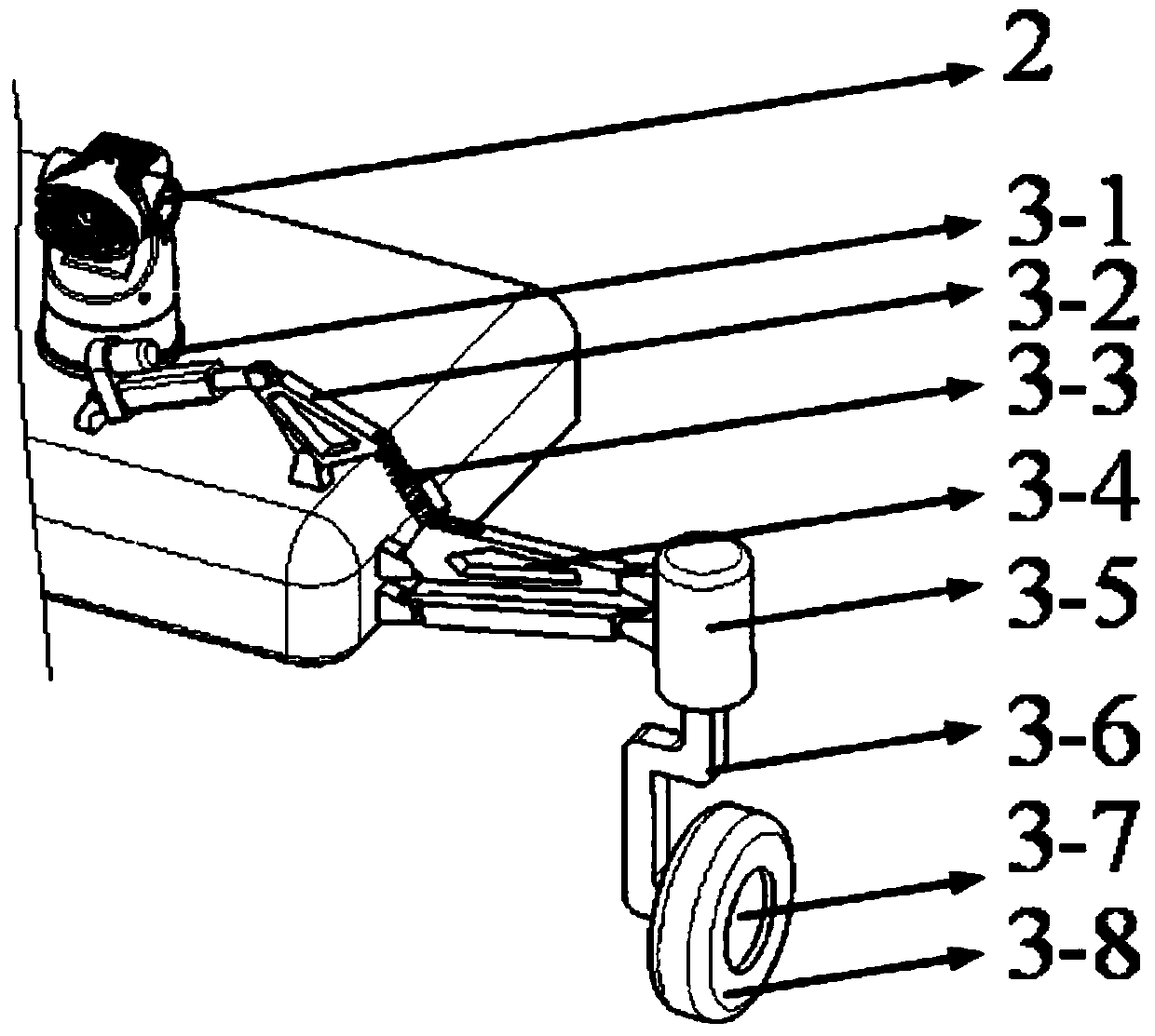 Wheel-legged all-terrain active/passive attitude adjustment robot