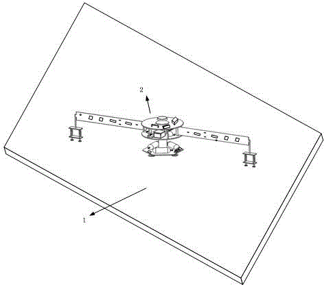 Ground testing system for active vibration abatement of flexible spacecraft