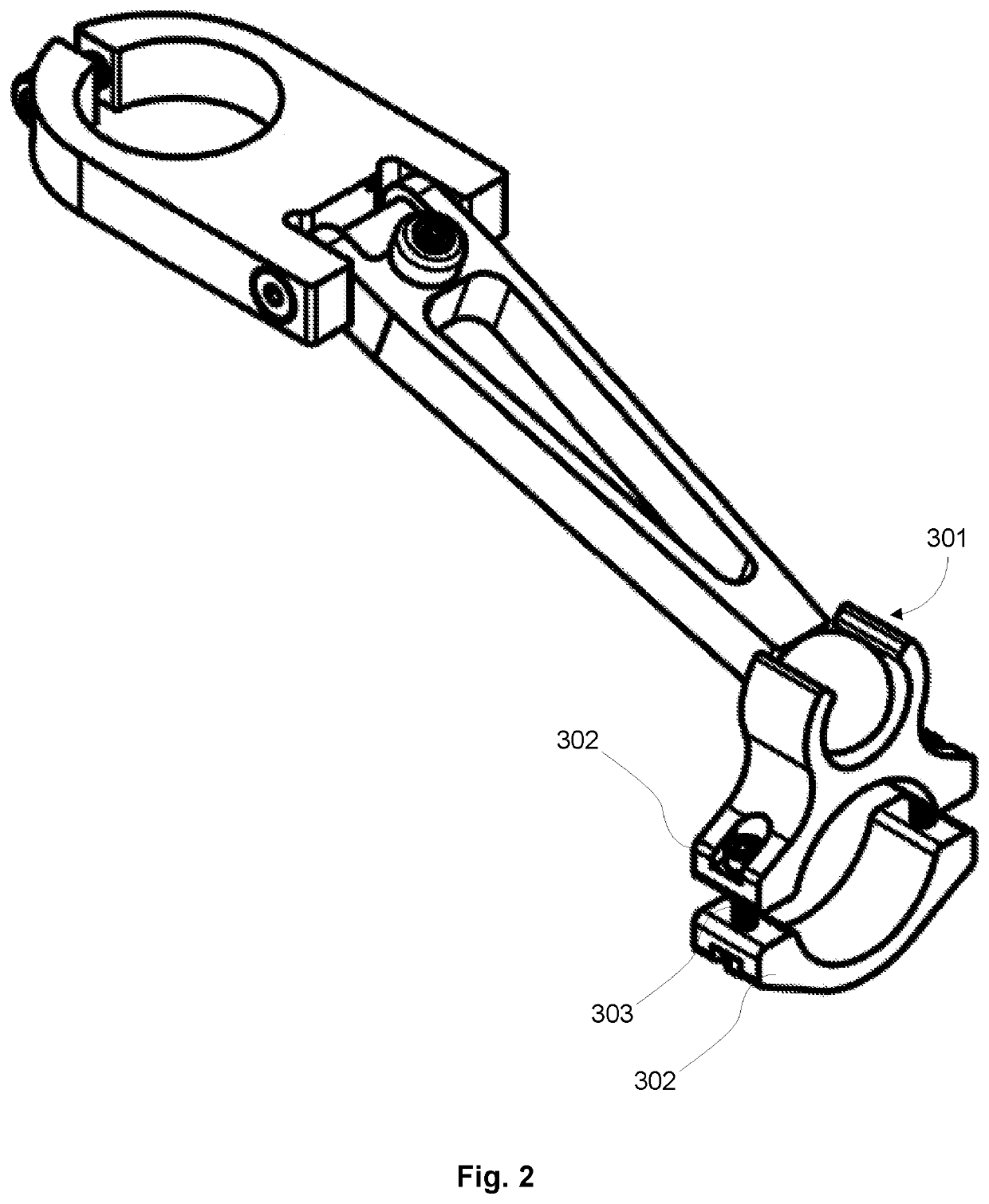 Device for passive control of steering mechanisms