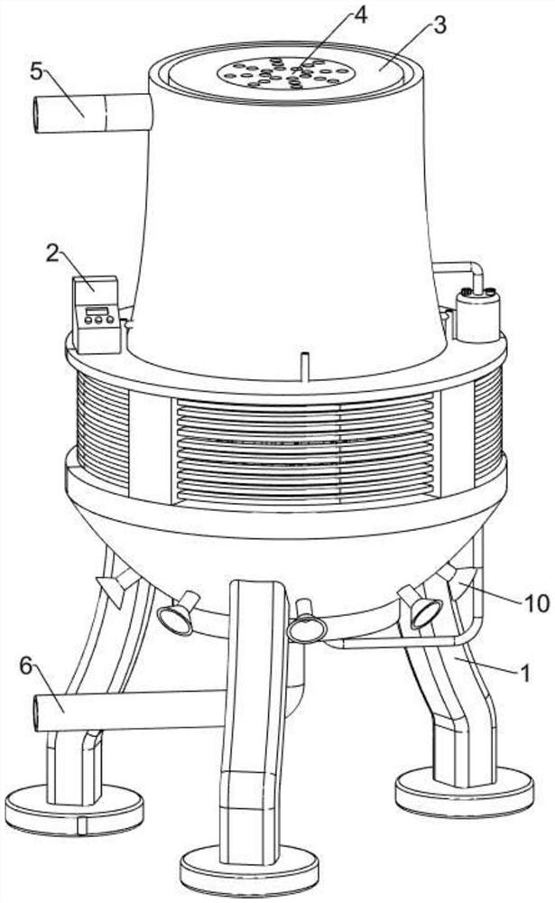 Four-side air inlet adjustable and controllable dry-wet combined cooling tower