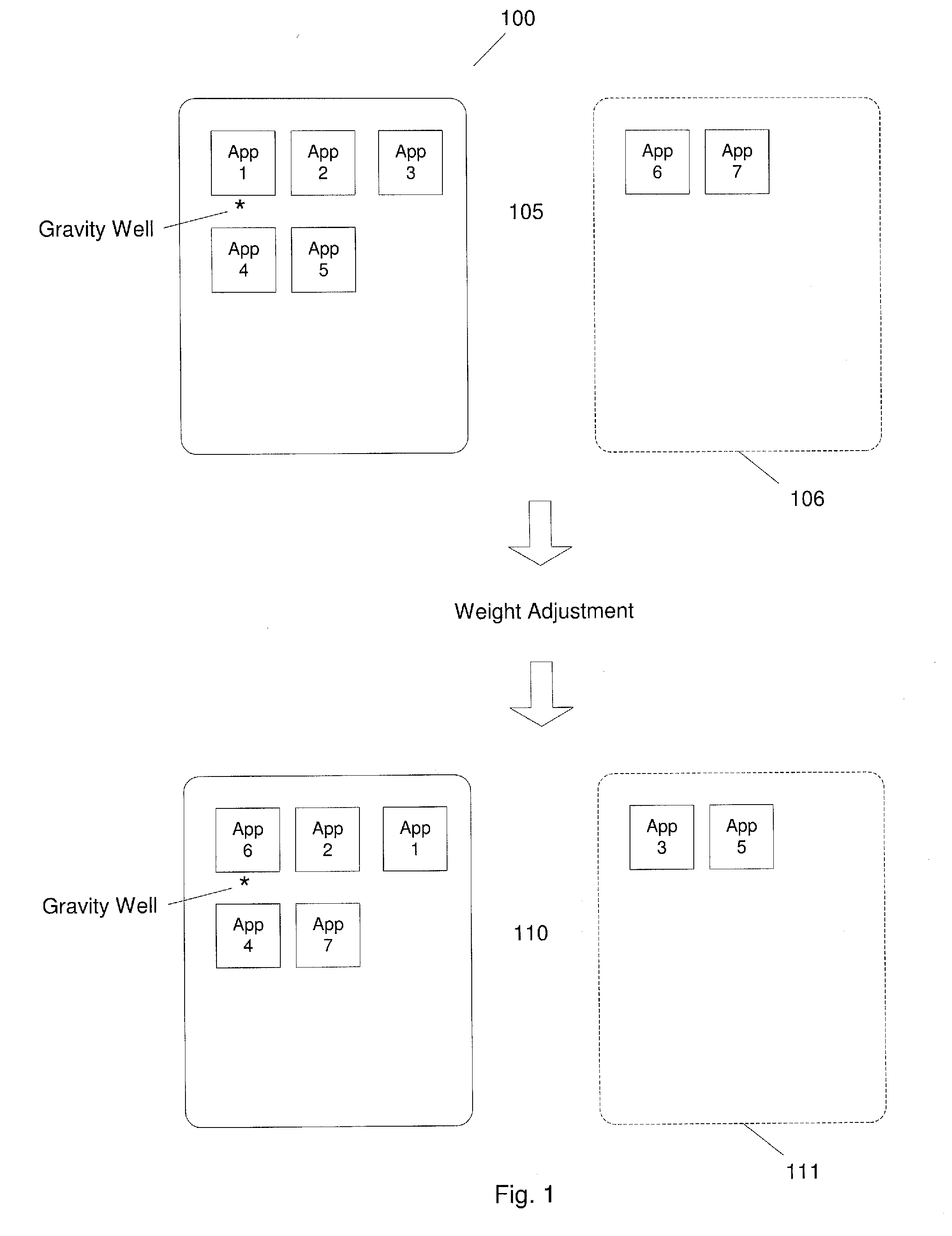 System and Method For Arranging Application Icons Of A User Interface On An Event-Triggered Basis