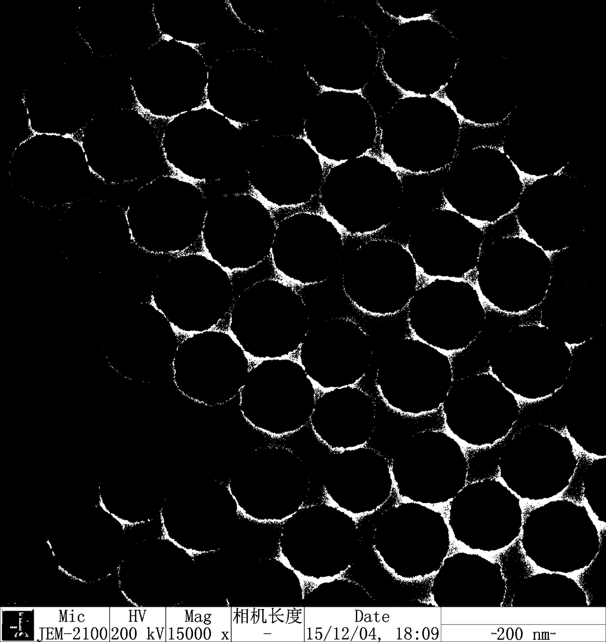 Preparation method and application of fe3o4@sio2 egg yolk-eggshell hollow composite microspheres