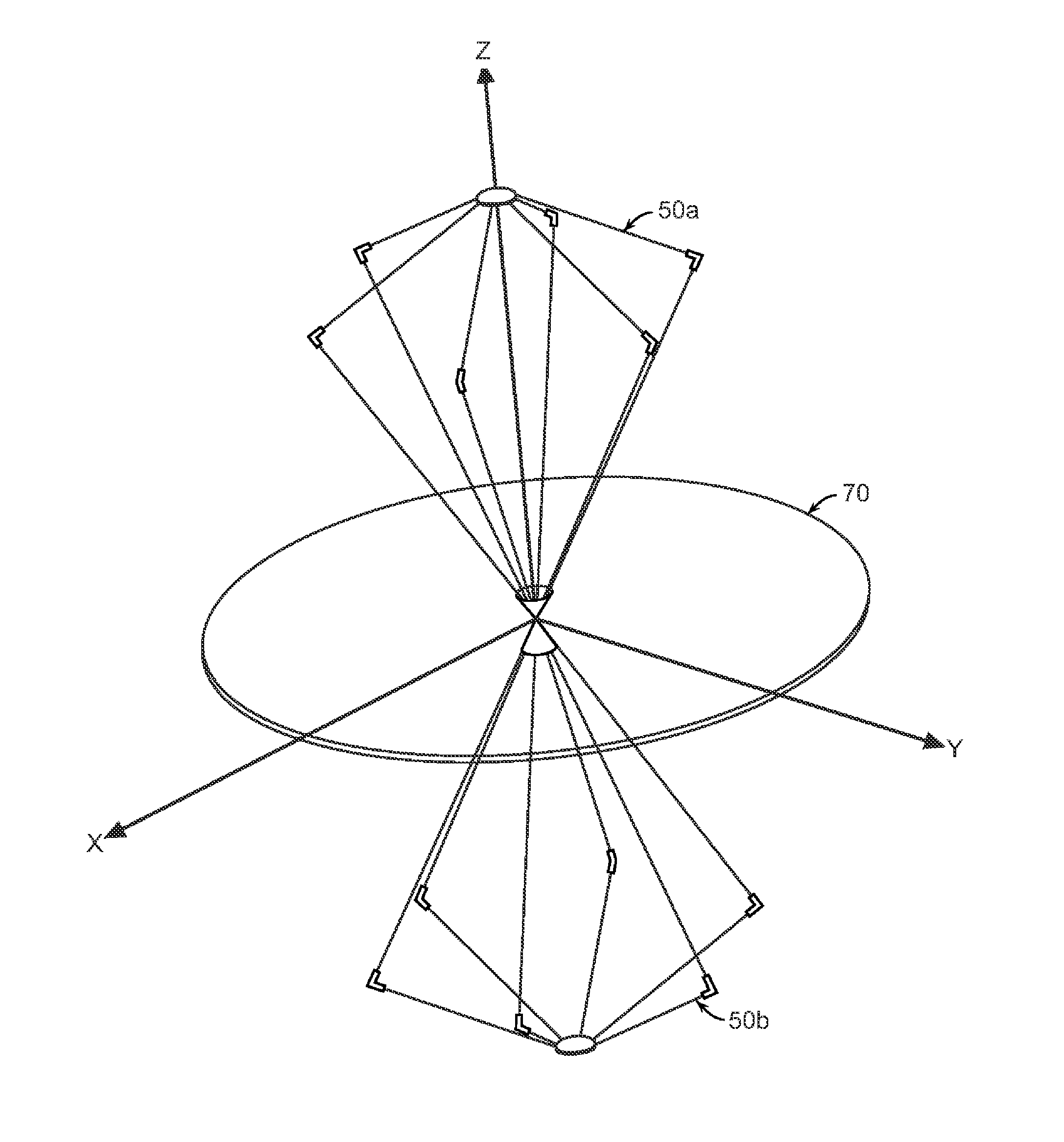 Biconical antenna with equal delay balun and bifurcating ground plane