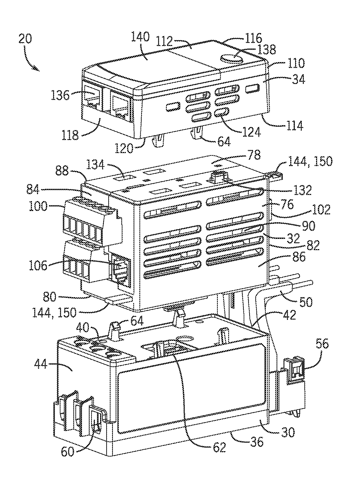 Modular overload relay assembly with mechanically isolated connector