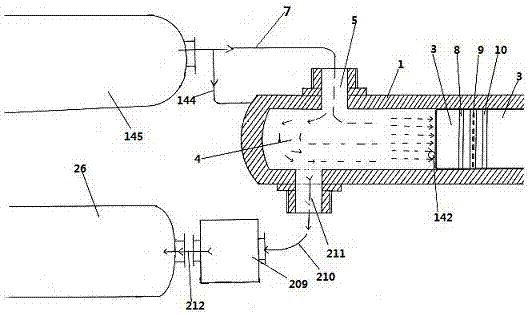 Front-arranged synchronous steam-driven and automatic control single-stage steam catapult