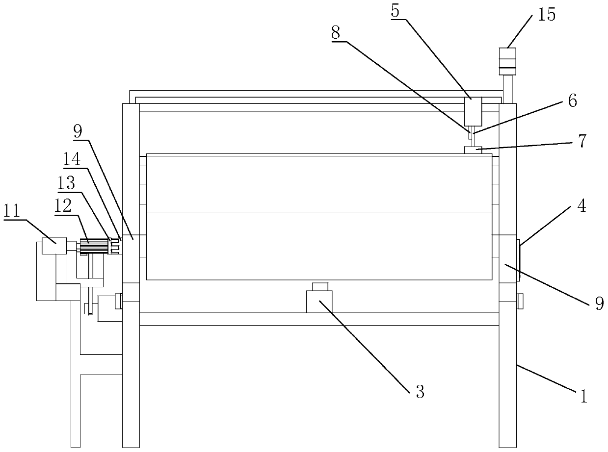 Printing machine winding mechanism with paper cutting and discharging functions