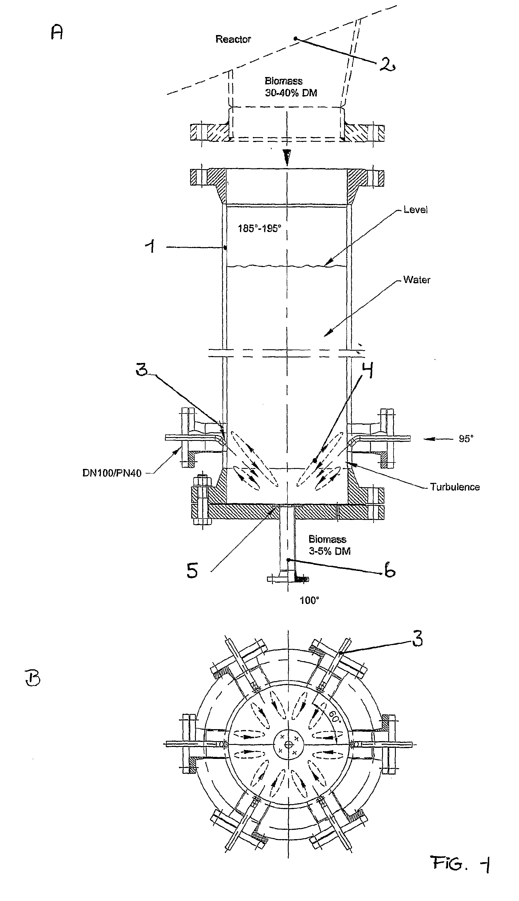 Device and methods for discharging pretreated biomass from higher to lower pressure regions