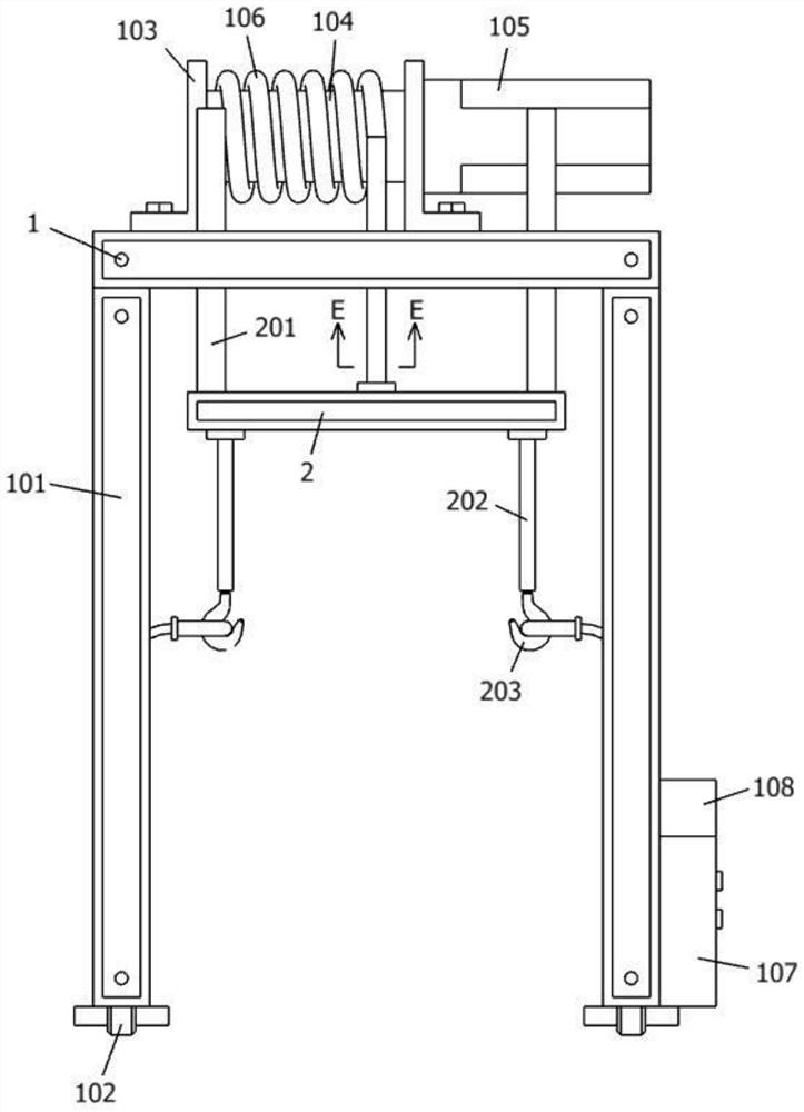 Hoisting maintenance device for chemical mechanical equipment and installation method of hoisting maintenance device