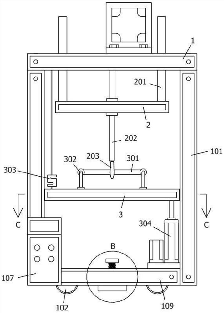 Hoisting maintenance device for chemical mechanical equipment and installation method of hoisting maintenance device