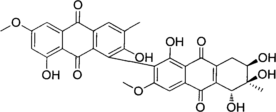 Anthraquinone dimer derivative Alterporriol P and preparation method and application thereof