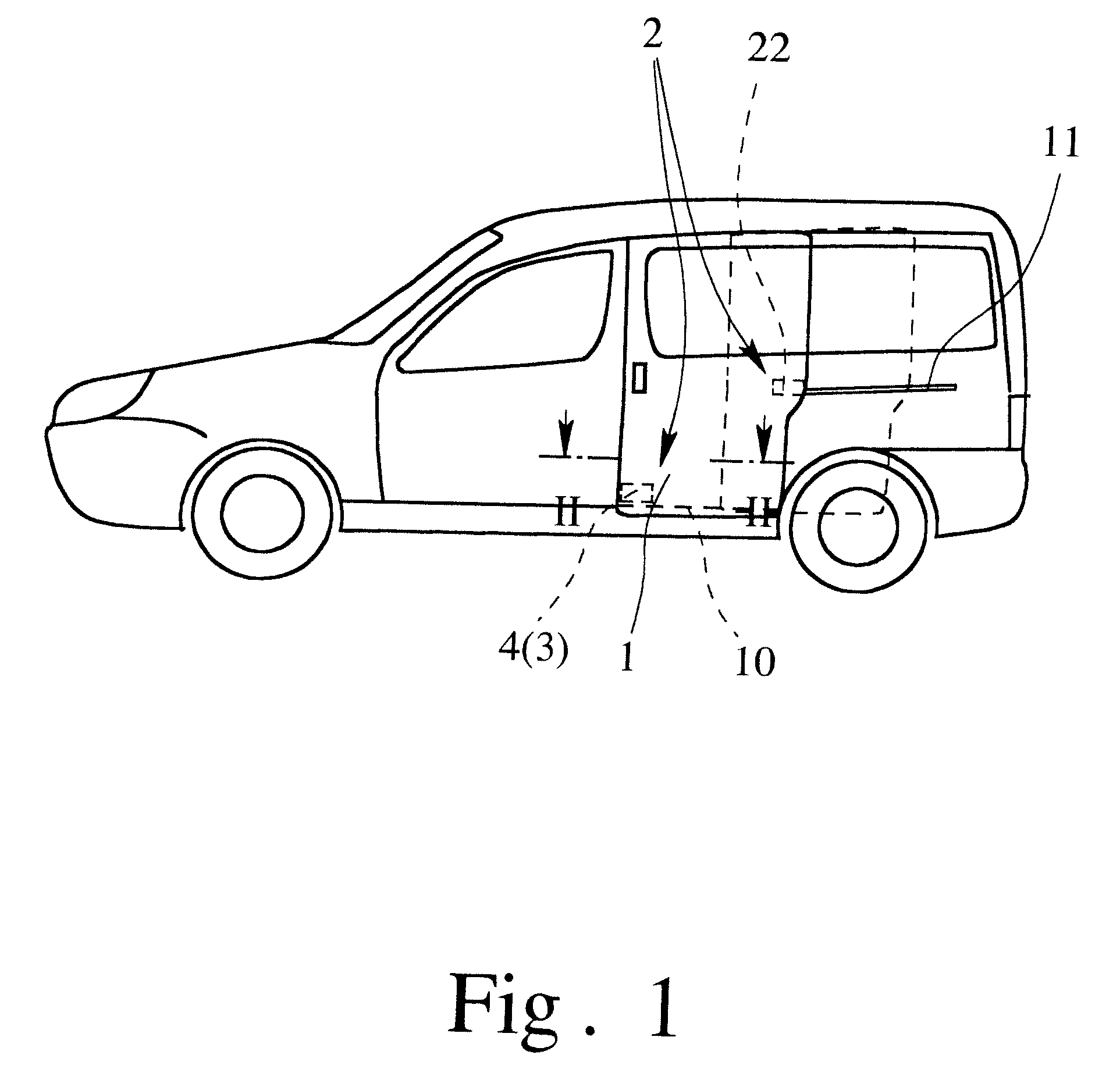 Sliding door arrangement for a motor vehicle