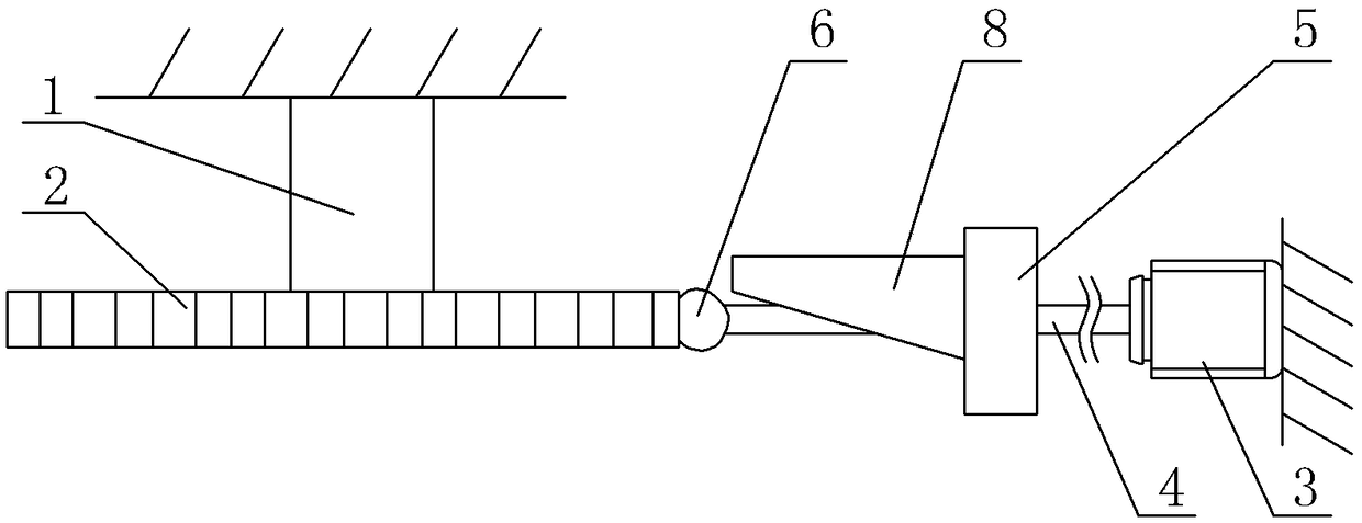 Detection device for measuring spacing precision of teeth of transmission gear