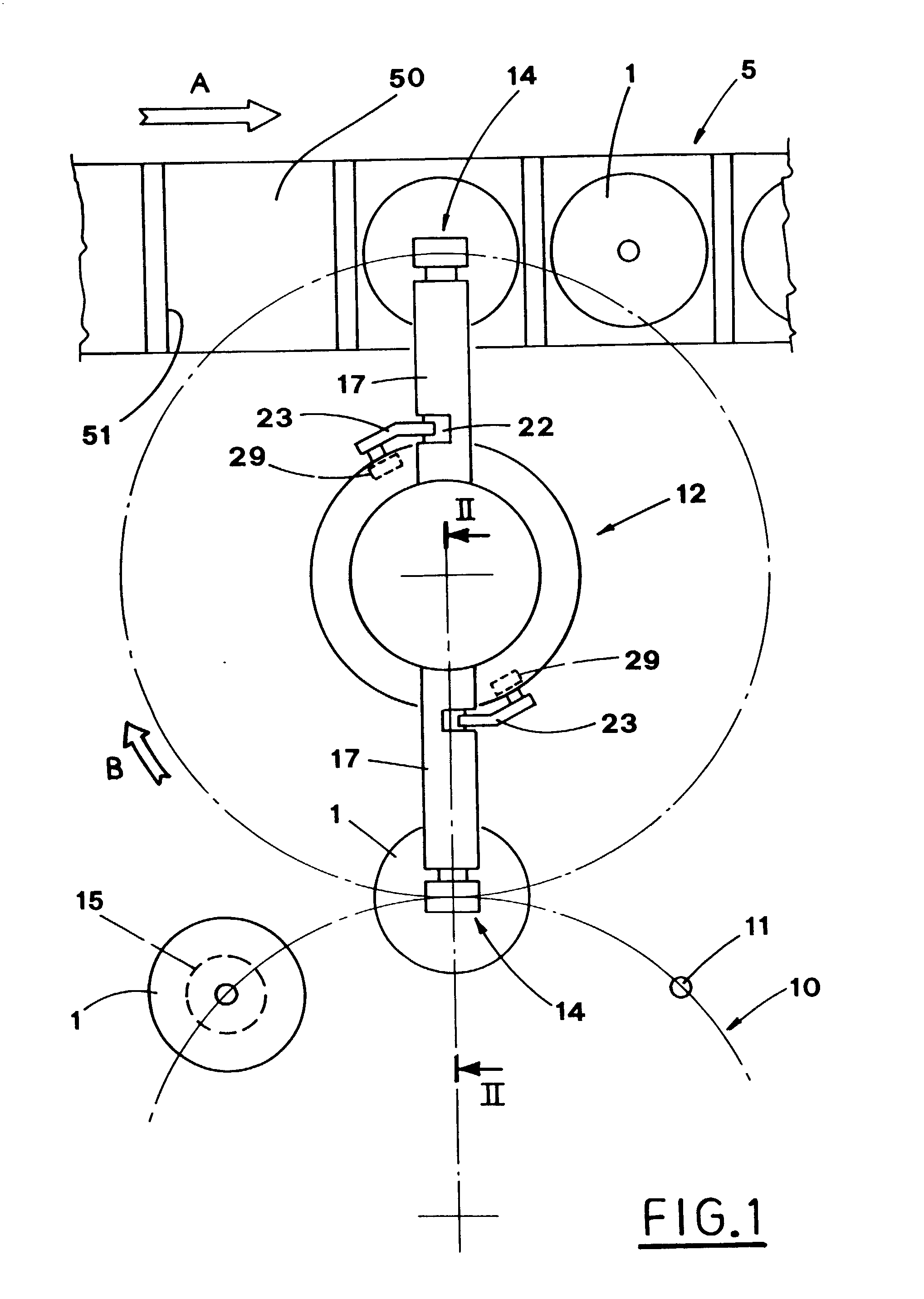 Method and device for transferring compact discs to a packaging line