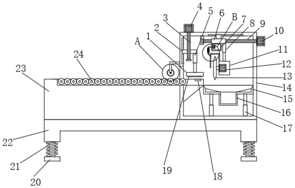 Slitting device for acrylic plate production