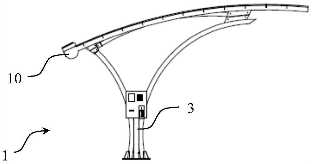 Fabricated solar parking shed