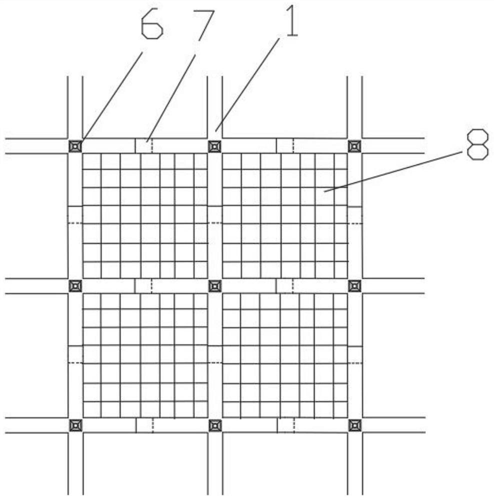 Environment-friendly prefabricated fast-assembly lattice beam and construction method