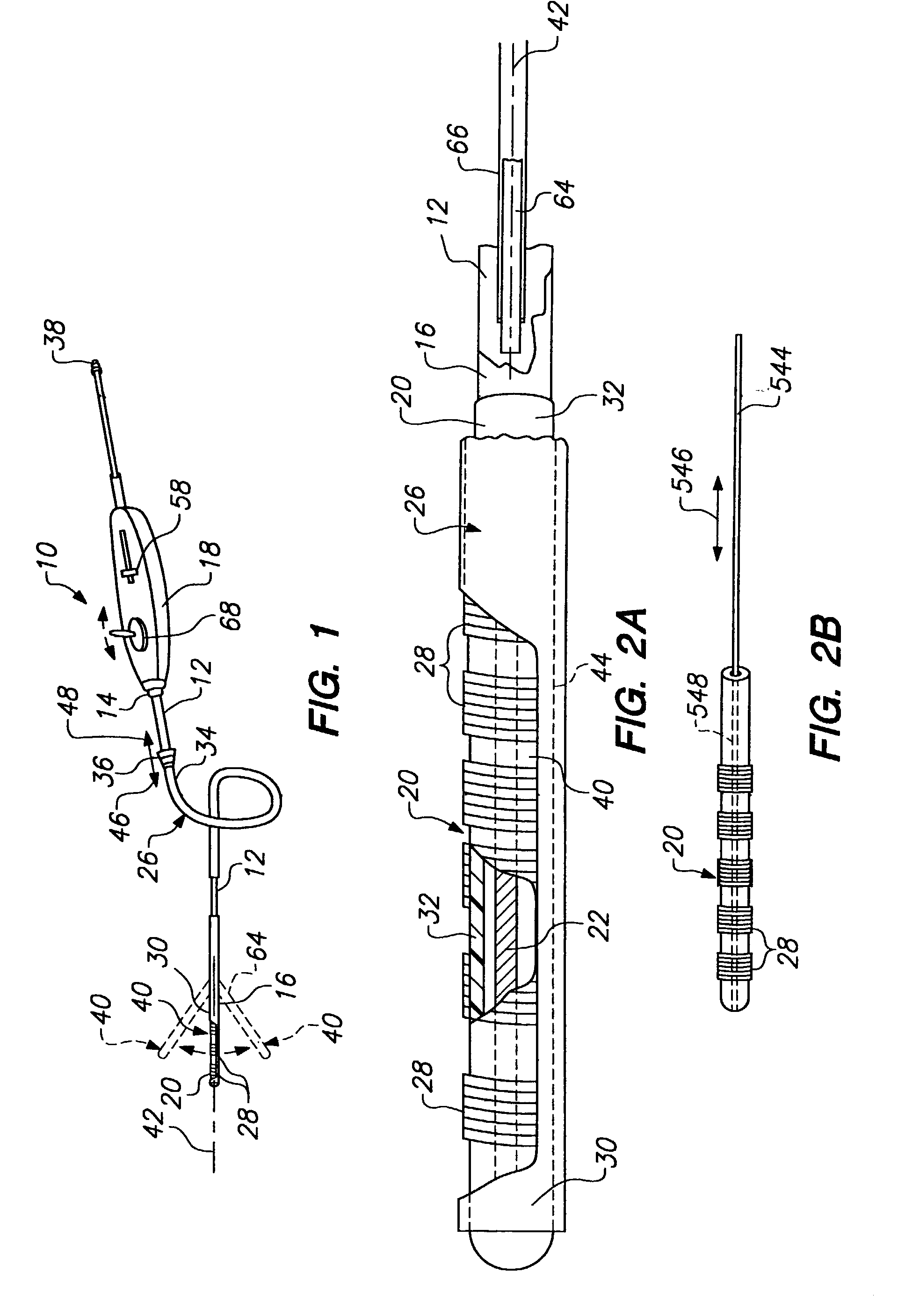 Structures for supporting multiple electrode elements