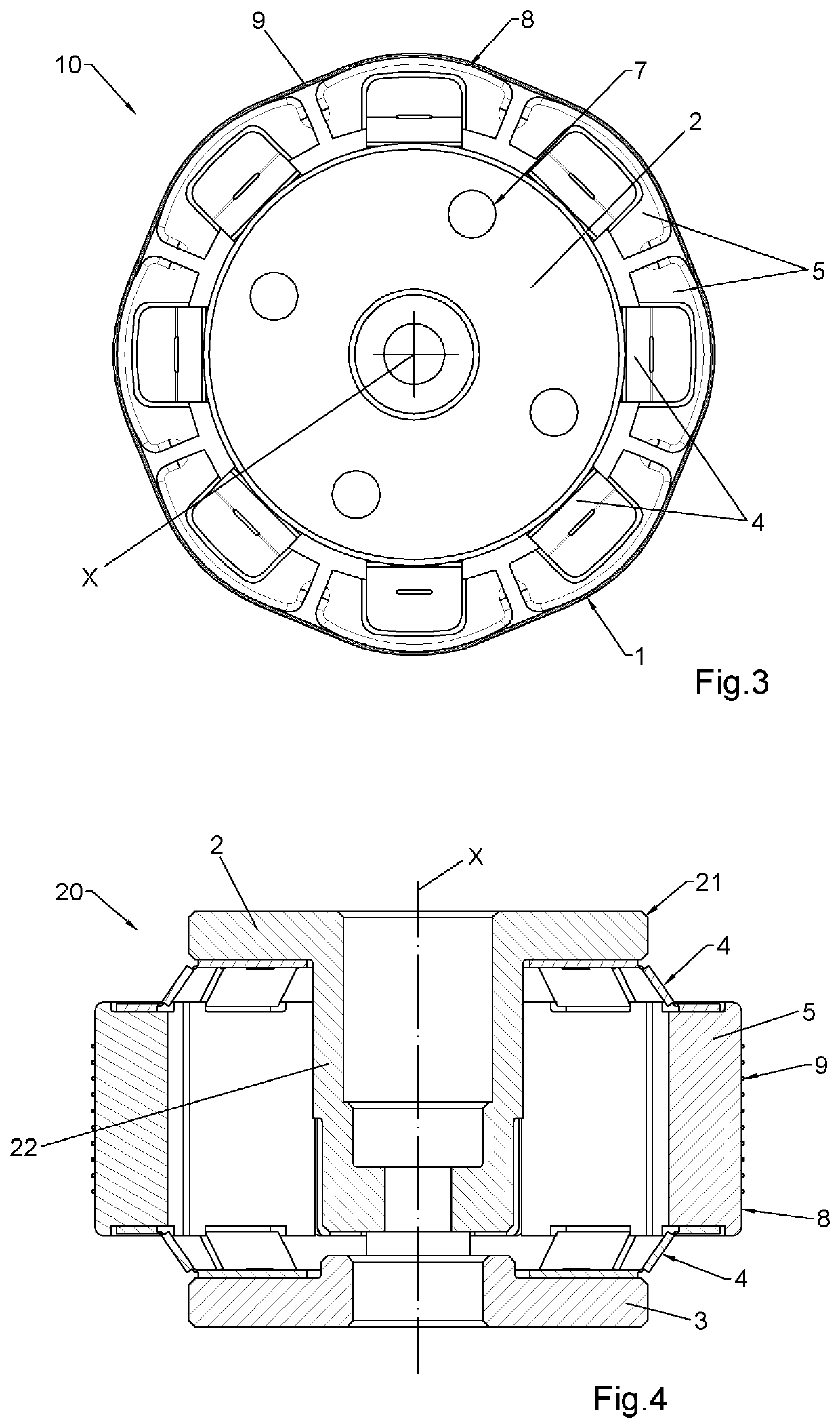 Transducer structure, transducer comprising such transducer structure, and sensor comprising said transducer