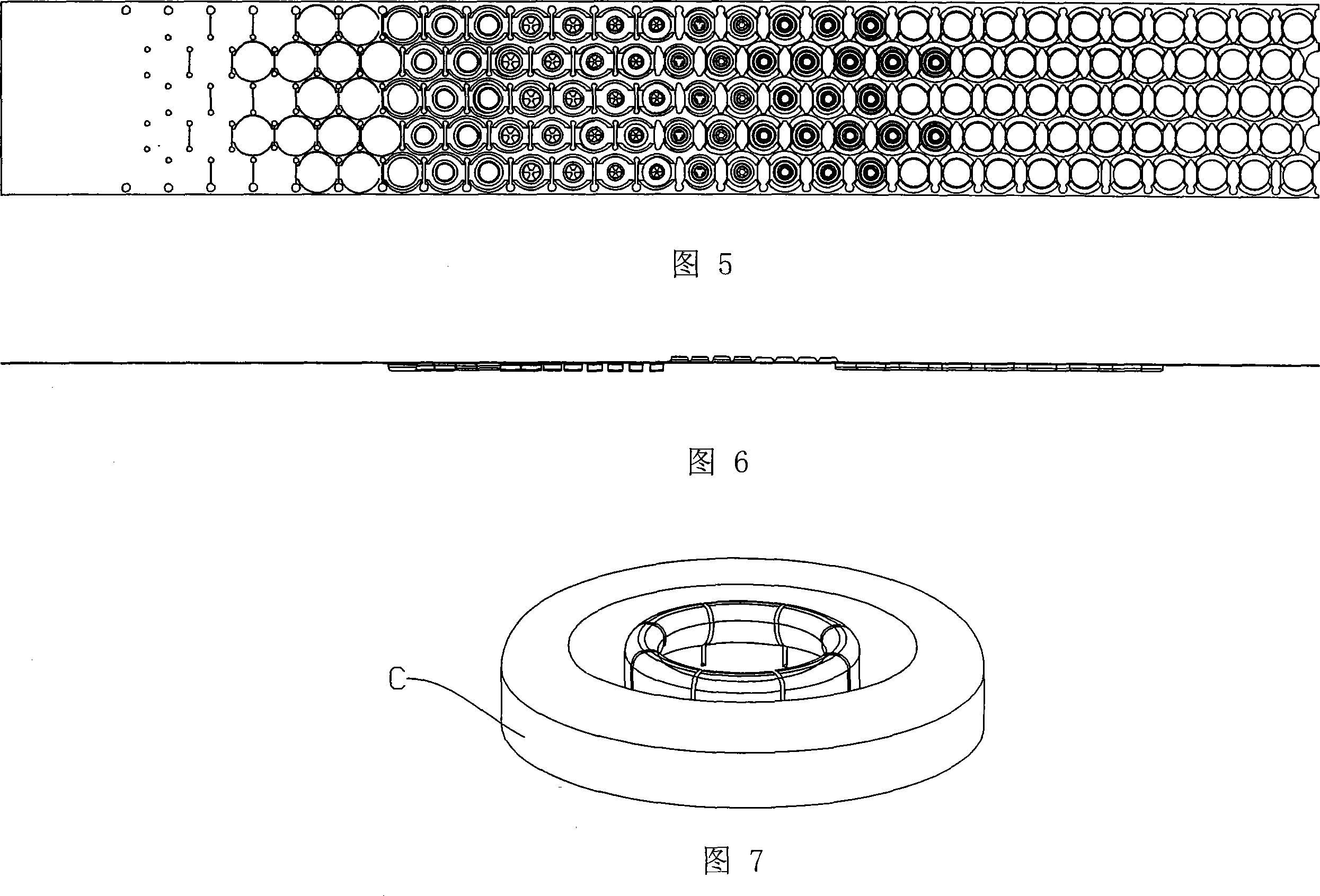 Technique method using metal sheet material to draft connecting component like buckles