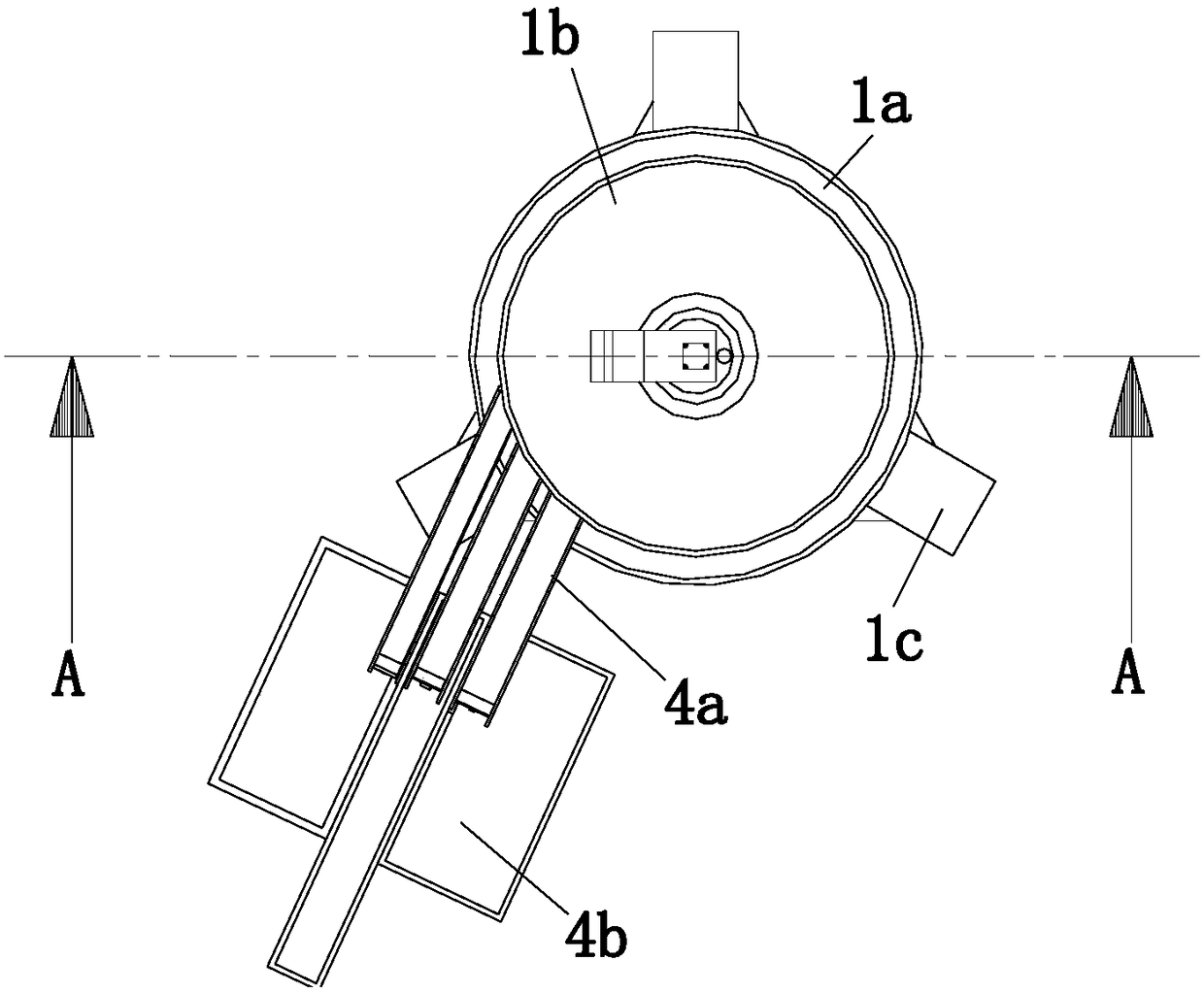 Working method of medical bottle separating and recycling device