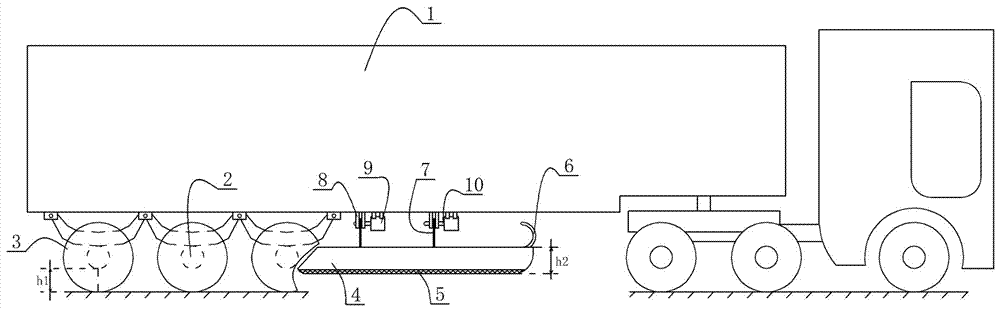 Emergency brake system of trailer