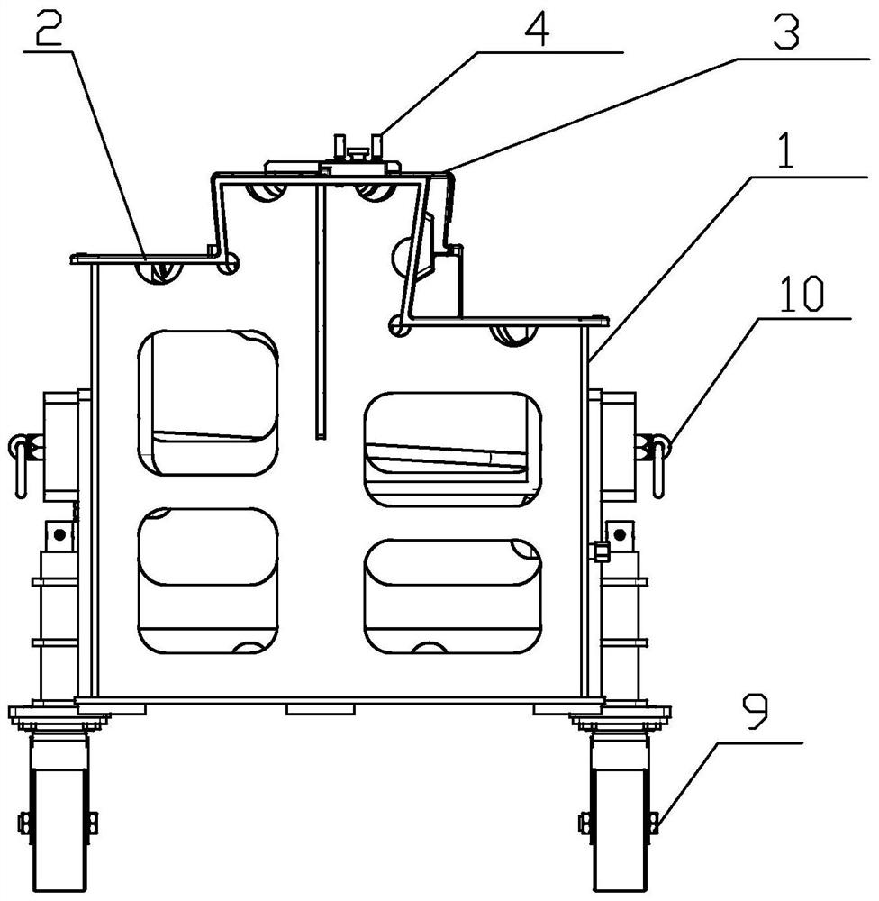 C-shaped closed angle beam forming tool and demolding method