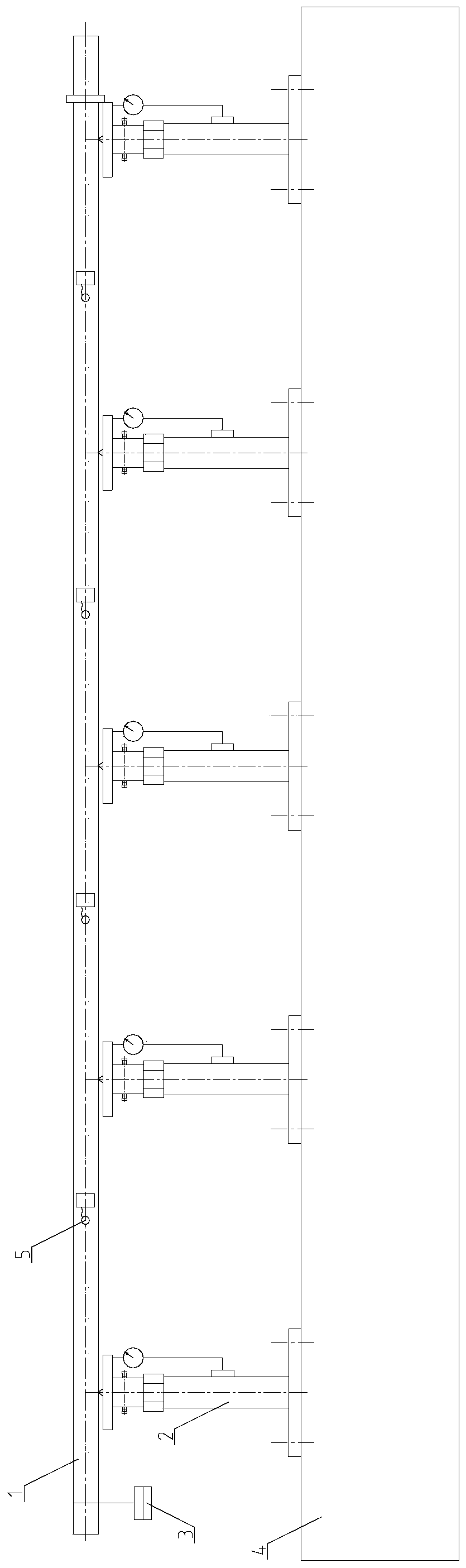 A test and calibration bench for shafting strain measurement system