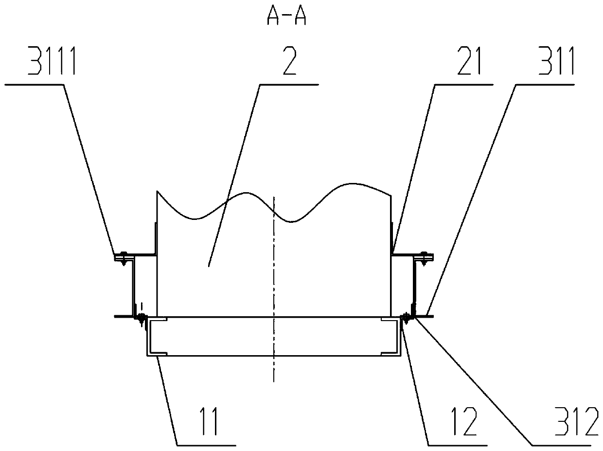 Auxiliary frame of special electric vehicle