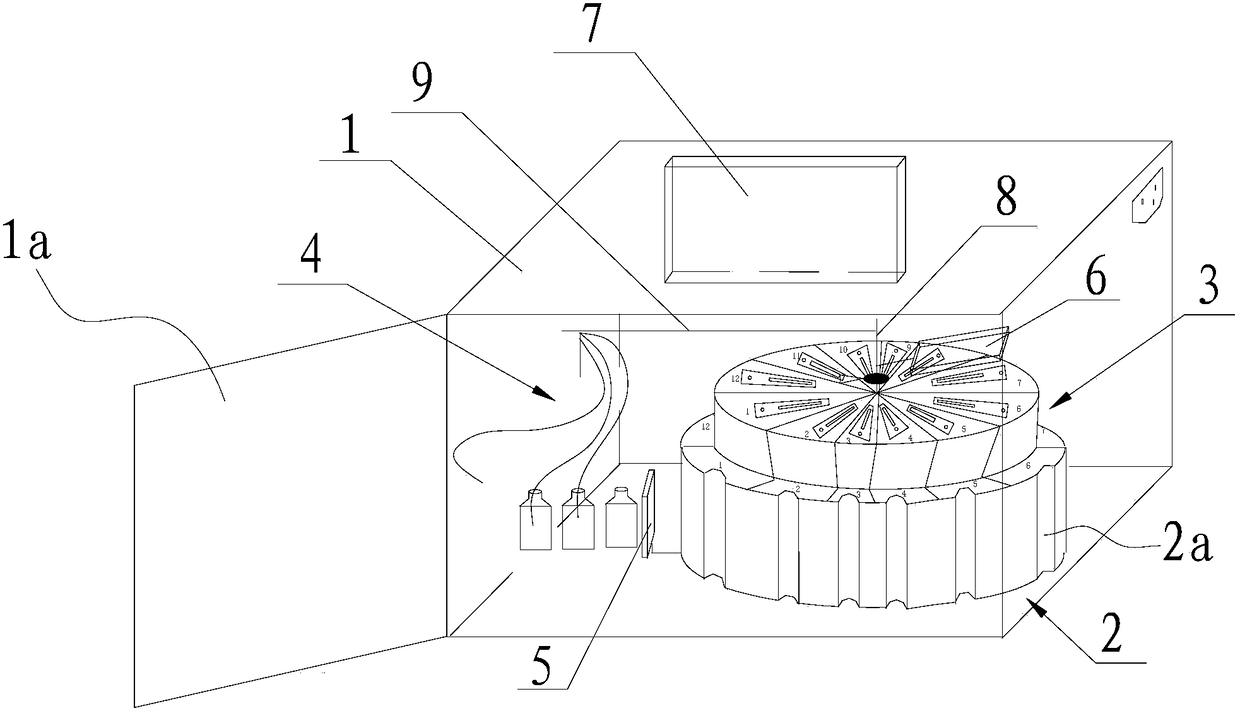 A strip-type automatic sample loading detection immune analyzer