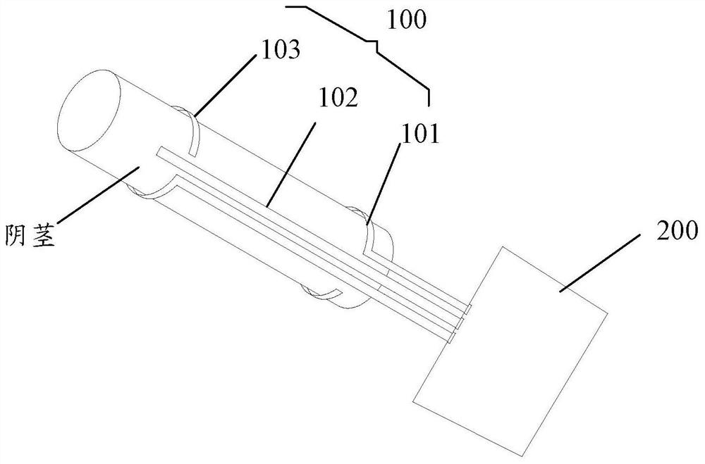 Night erection detection device and system