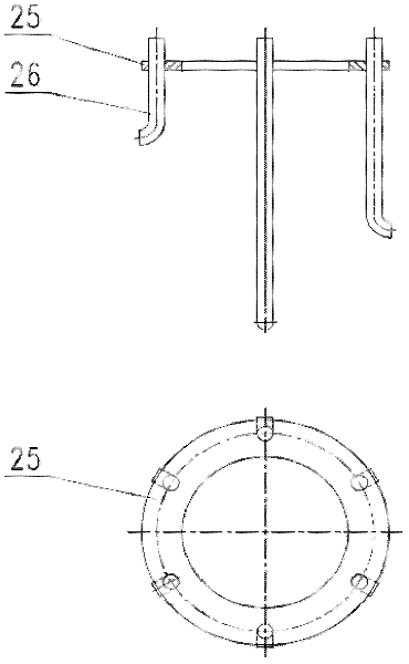 Rotating packed bed device with function of regulating and controlling axial liquid distribution