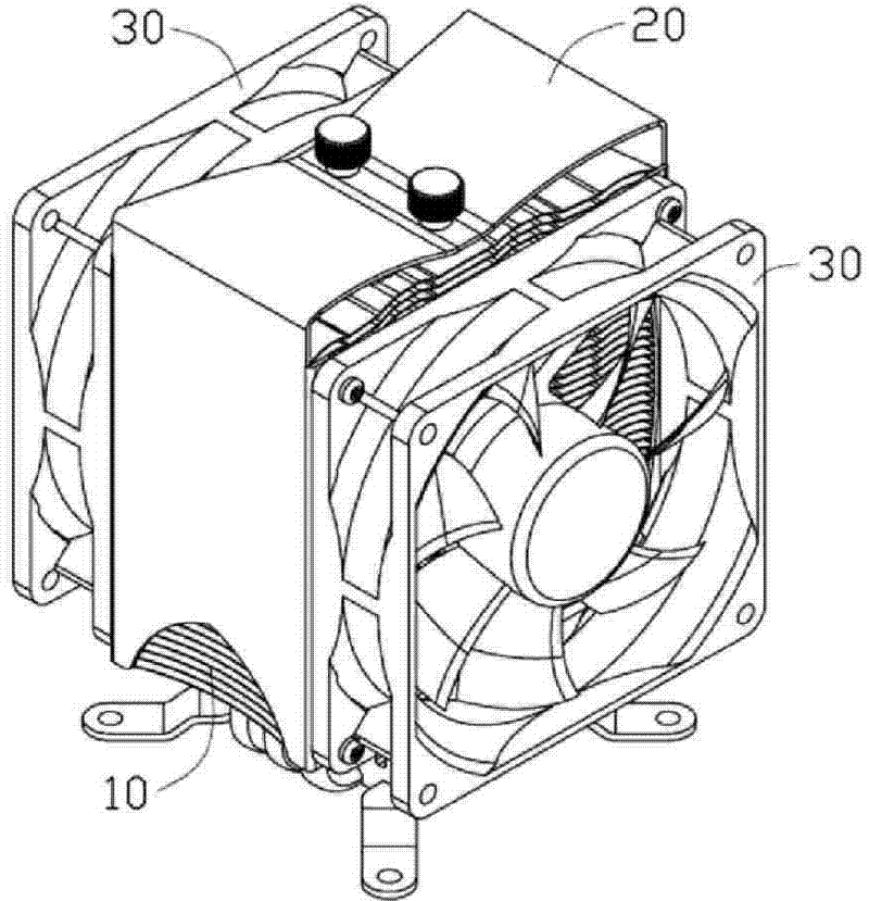 Radiating device